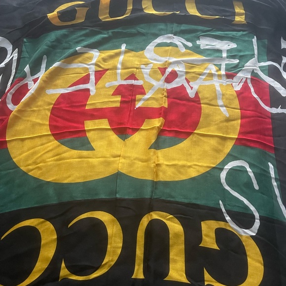 Gucci black shawl 140x140cm - Picture 3 of 6